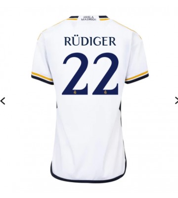 Real Madrid Antonio Rudiger #22 Replika Hjemmebanetrøje Dame 2023-24 Kortærmet